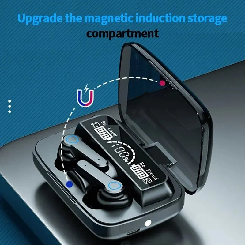 M19 Bluetooth Headset Wireless Tws Gaming Support Noise-Cancelling Touch In-Ear Mini Emergency Power Bank Headset