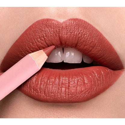 12New Color Matte Lipliner Pencil Waterproof Plumping Stain Lipstick Natural Nude Pink Lip Liner Pro Outline Lips Contour Makeup