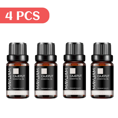 10ML Myrrh Camphor Thyme Vetiver Cypress Cajeput Essential Oil for Humidifier Diffuser Burner Making Scented Candle