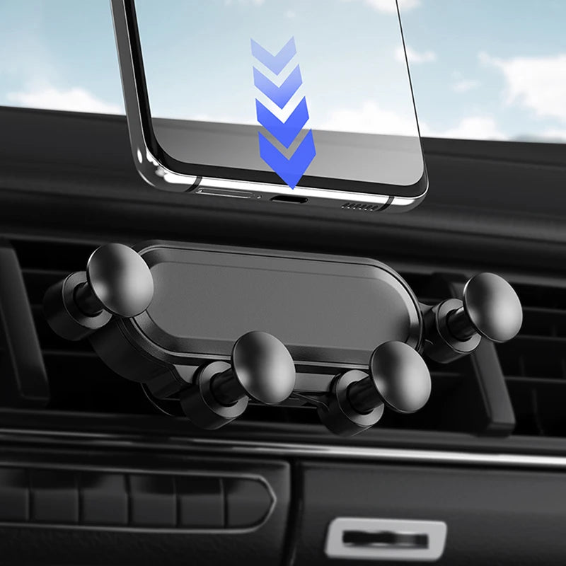 Gravity Car Phone Holder Air Vent Mount Cell Phone Holder In-Car Mobile Support for Mobile Phone Universal GPS Stand New Upgrade