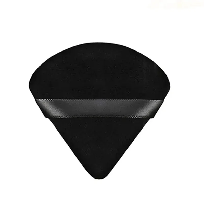 1/2/10/20Pcs Triangle Velvet Powder Puff Pizza Flours Mini Face Makeup Sponge Cosmetics Washable Lightweight Makeup Tool