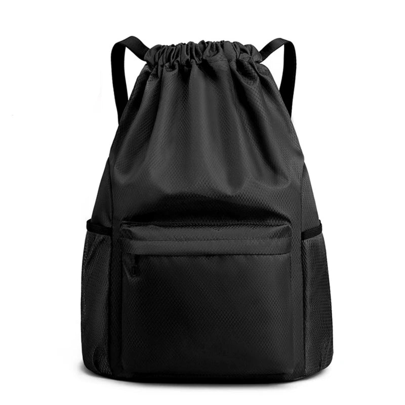 Men/Women Drawstring Pocket Backpack 2023 New Nylon Waterproof Backpack Large Capacity Drawstring Travel Bag Fitness Sports Bag