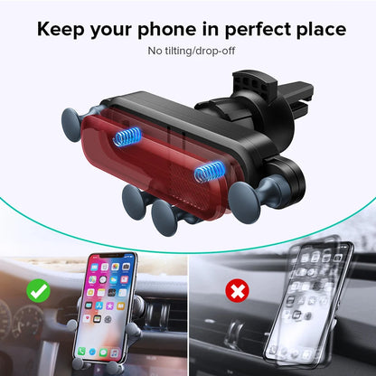 Gravity Car Phone Holder Air Vent Mount Cell Phone Holder In-Car Mobile Support for Mobile Phone Universal GPS Stand New Upgrade