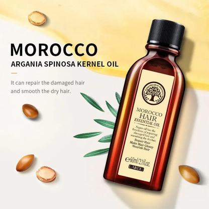 New Morocco Argan Oil Hair Care Keratin Nourishing Non-Greasy Plant-Extracted Ingredient Multi-Functional Essential 60Ml