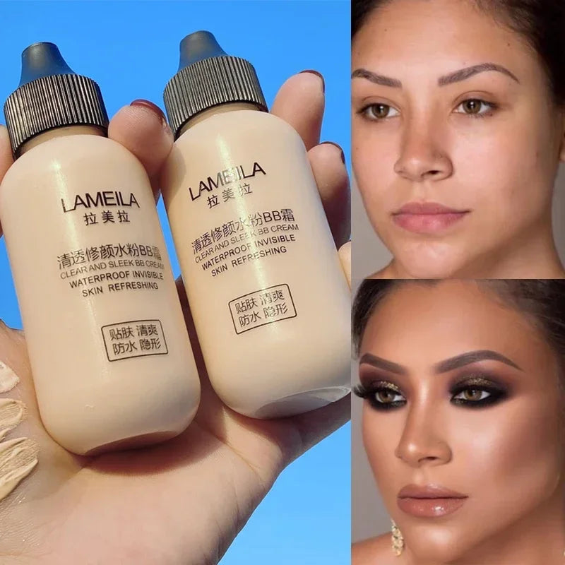 Light Silky Matte Liquid Foundation Long Lasting Oil-Control Face Foundation Full Coverage Concealer Waterproof Contour Makeup