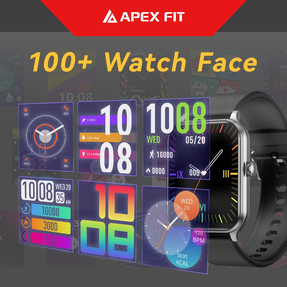 New IP68 Waterproof 2024 Smart Watch with BT Calling Health Monitor Men Women for Ios Andriod