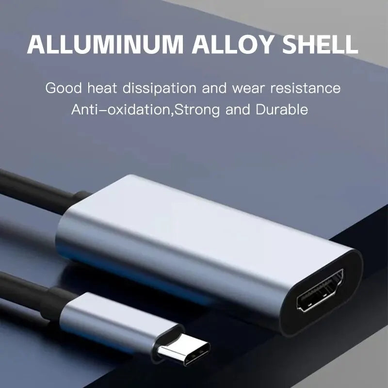 TYPE C to HDTV 4K Adapter USB C USB3.1 Male to HDTV Female Converter Cable for Laptop Tablet TV Macbook