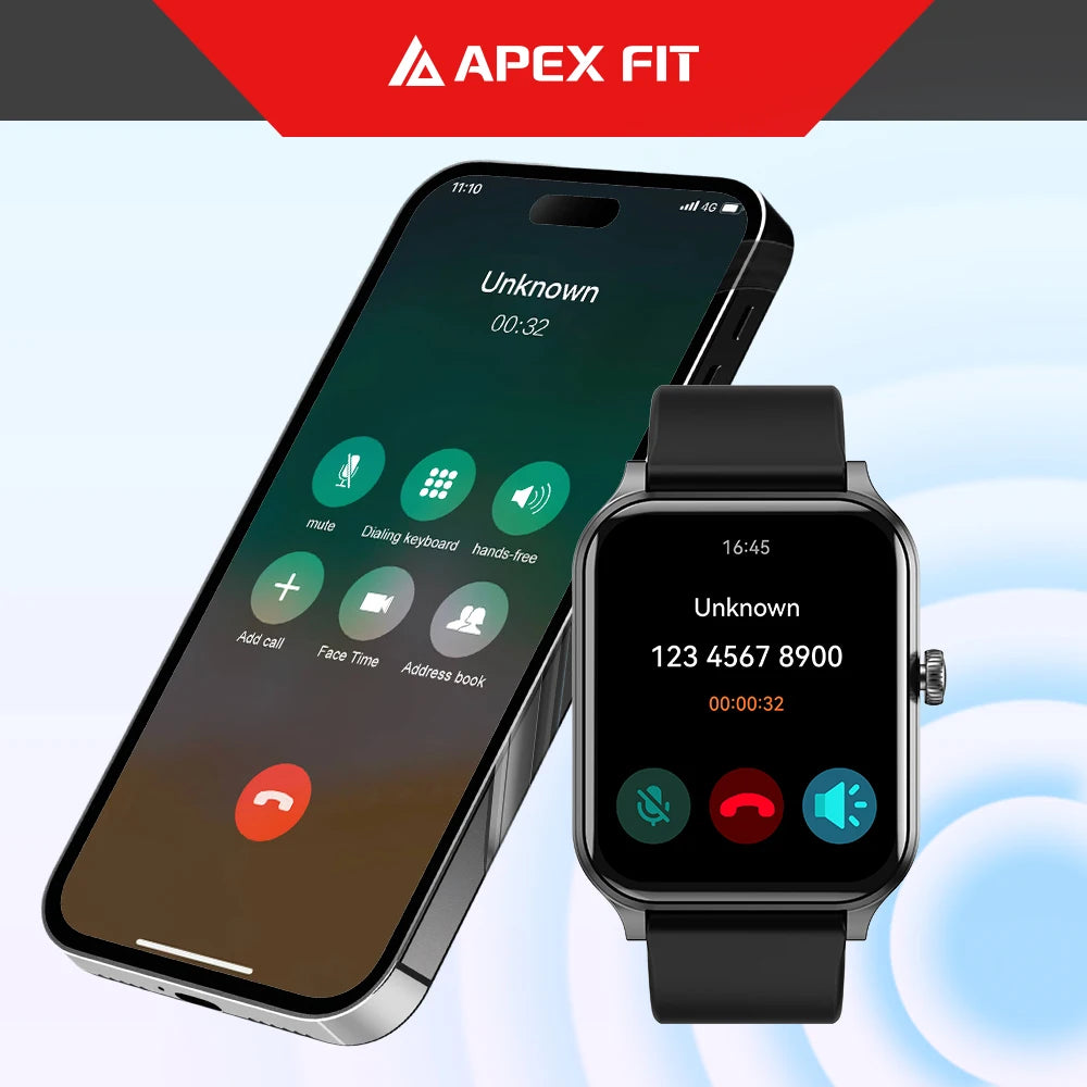 New IP68 Waterproof 2024 Smart Watch with BT Calling Health Monitor Men Women for Ios Andriod