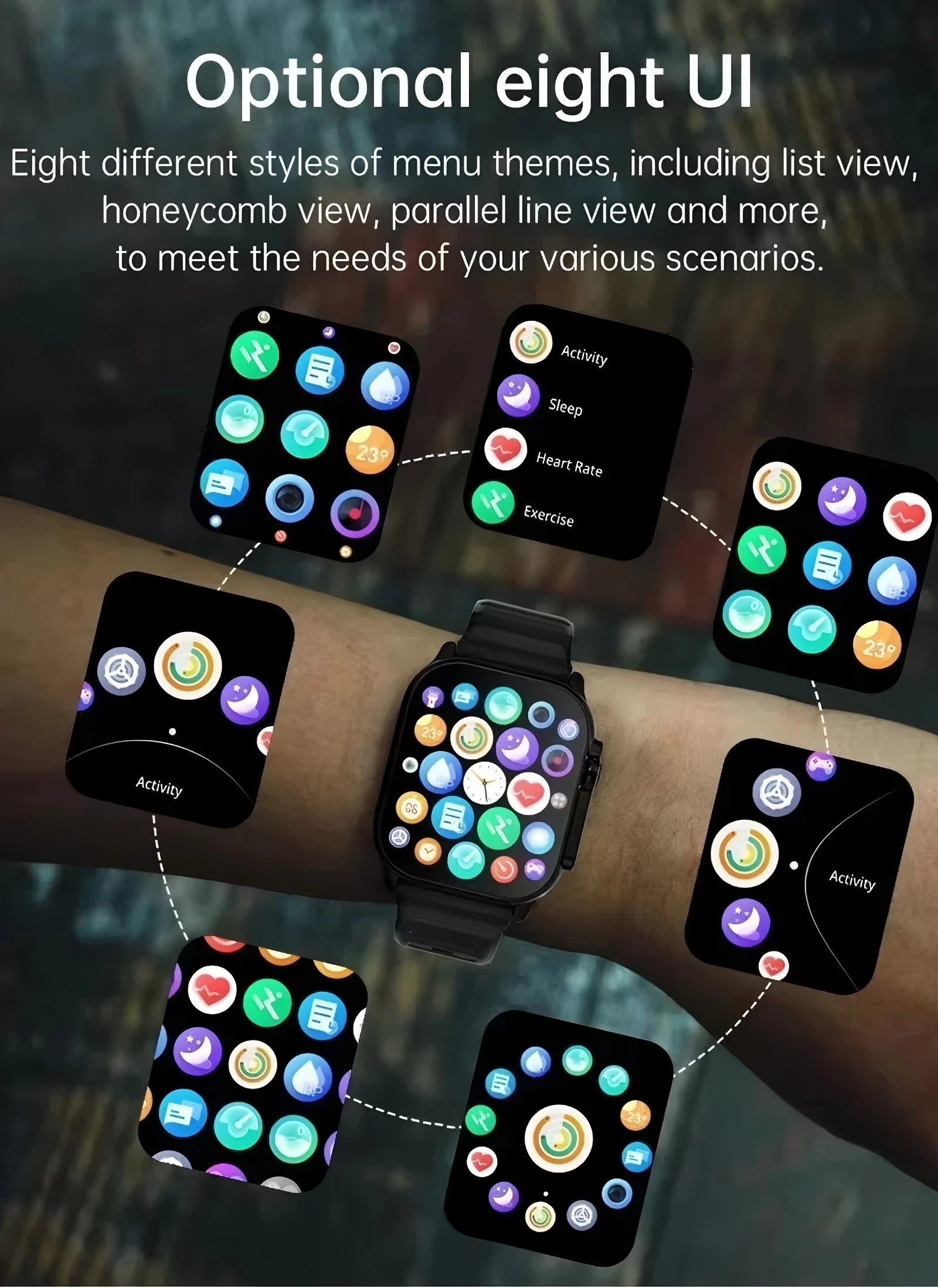 2025 T900 Ultra 2 Smart Watch Men 49Mm Series 8 2.3 "AMOLED Screen NFC Compass Waterproof for Apple Watch IWO Ultra 8 Smartwatch