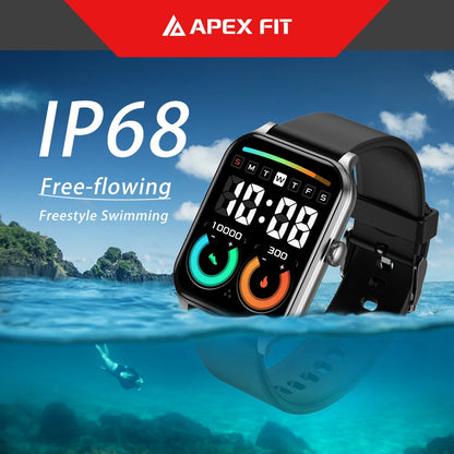 New IP68 Waterproof 2024 Smart Watch with BT Calling Health Monitor Men Women for Ios Andriod