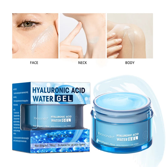 Hyaluronic Acid Hydrating Water Gel/Moisturizing Facial Cream Daily Face Moisturizer for Dry Skin Improve Dryness 50G