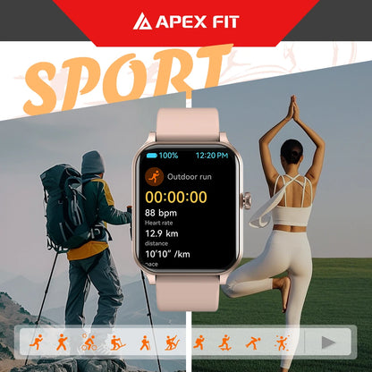 New IP68 Waterproof 2024 Smart Watch with BT Calling Health Monitor Men Women for Ios Andriod
