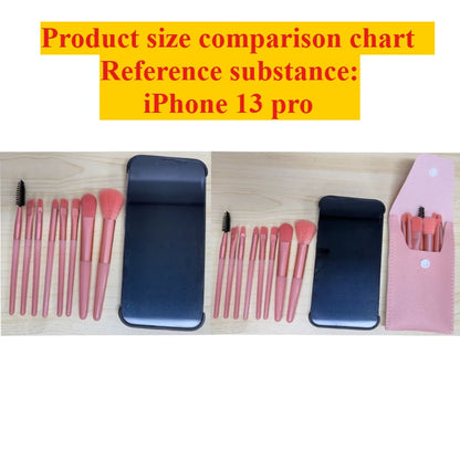 8Pcs Eyeshadow Portable Makeup Brushes Set Soft Fluffy Brushes Blush Powder Shadow Foundation Blending Concealer Make up Tool