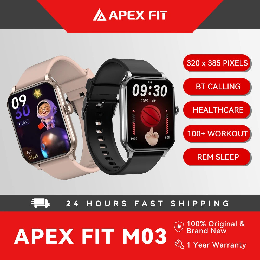 New IP68 Waterproof 2024 Smart Watch with BT Calling Health Monitor Men Women for Ios Andriod