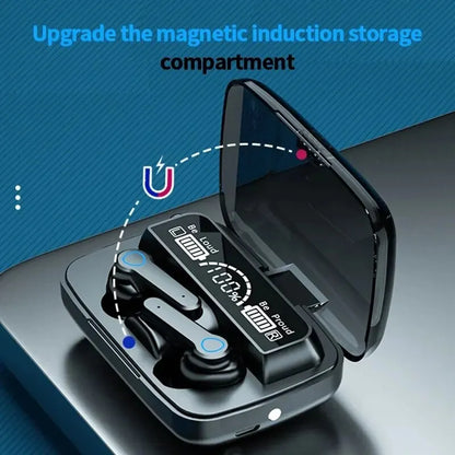 M19 Bluetooth Headset Wireless Tws Gaming Support Noise-Cancelling Touch In-Ear Mini Emergency Power Bank Headset