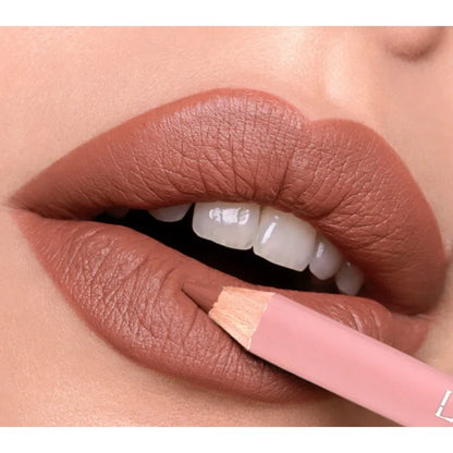 12New Color Matte Lipliner Pencil Waterproof Plumping Stain Lipstick Natural Nude Pink Lip Liner Pro Outline Lips Contour Makeup
