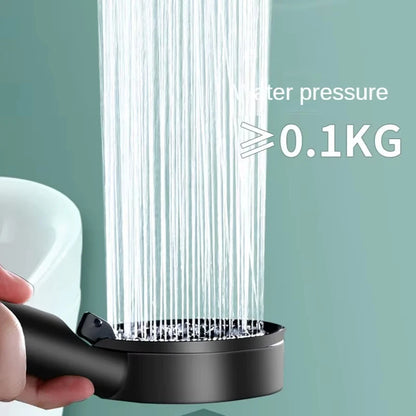 Booster Shower Head Adjustable High Pressure Water Massage Shower Head Home Handheld Sprayer Bathroom Supplies 5 Modes