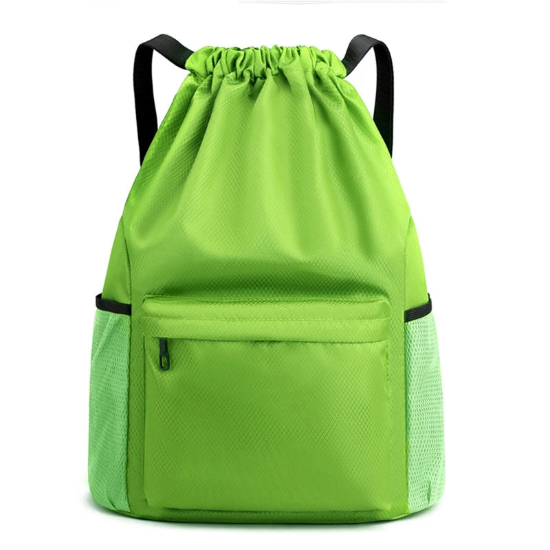 Men/Women Drawstring Pocket Backpack 2023 New Nylon Waterproof Backpack Large Capacity Drawstring Travel Bag Fitness Sports Bag