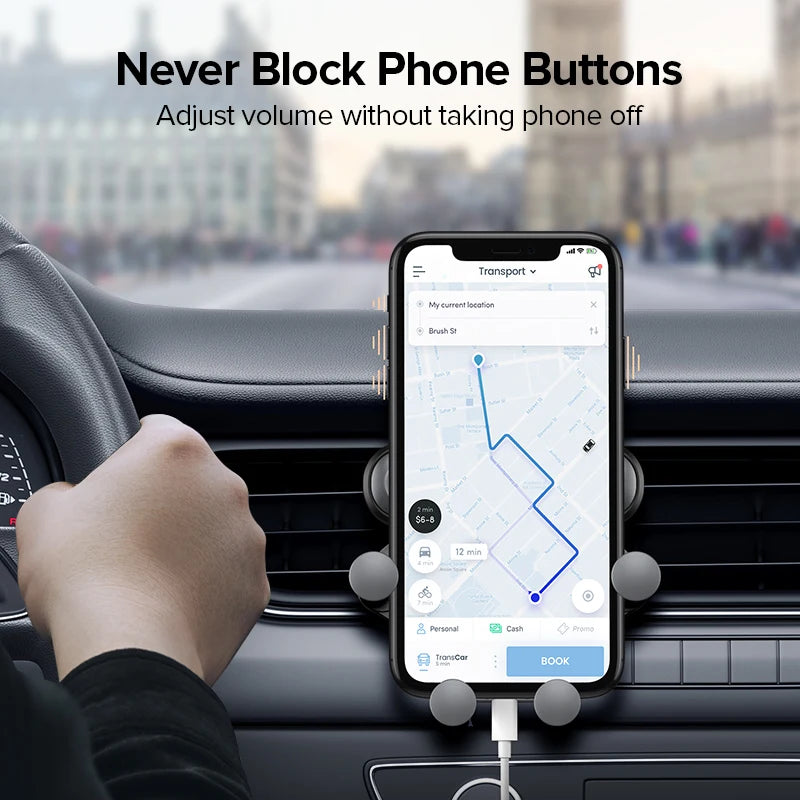 Gravity Car Phone Holder Air Vent Mount Cell Phone Holder In-Car Mobile Support for Mobile Phone Universal GPS Stand New Upgrade