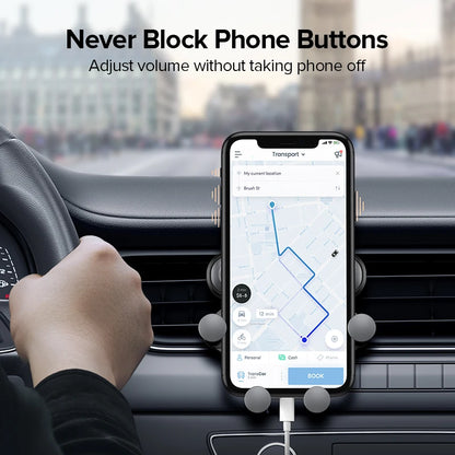 Gravity Car Phone Holder Air Vent Mount Cell Phone Holder In-Car Mobile Support for Mobile Phone Universal GPS Stand New Upgrade