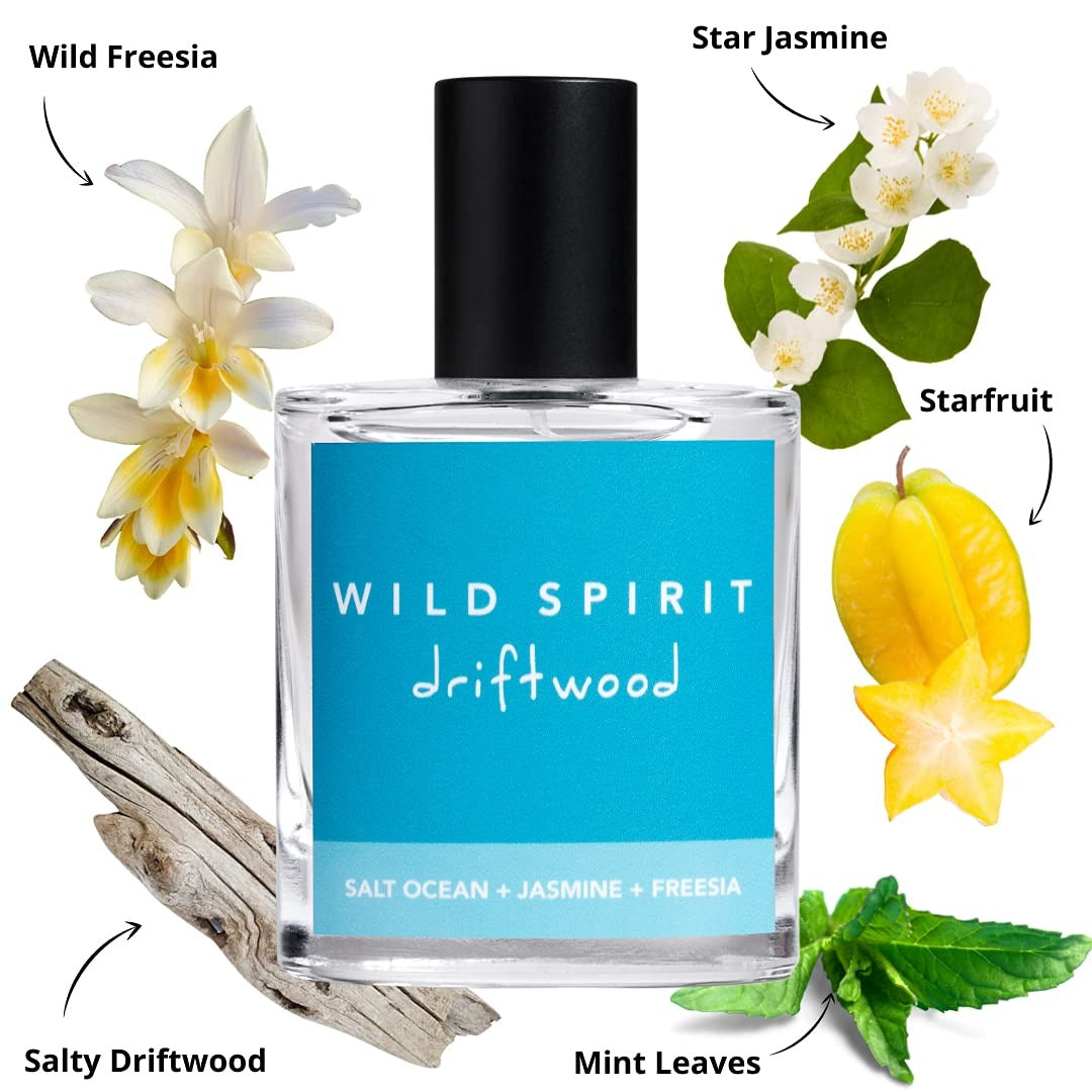 Wild Spirit Driftwood Eau De Parfum Spray | Fresh, Airy Cruelty-Free Perfume for Women, 1 Fl Oz/30Ml